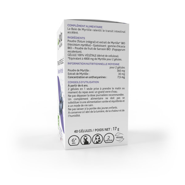 Arkopharma Arkogélules Transit et Vision Baie de Myrtille Bio 40 gélules – Image 4