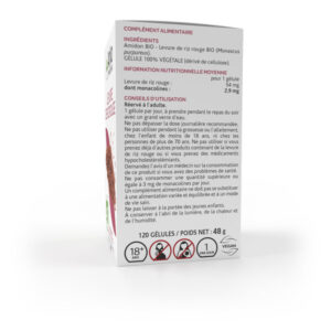 Arkopharma Arkogélules Levure de Riz Rouge 120 Bio gélules - Image 4