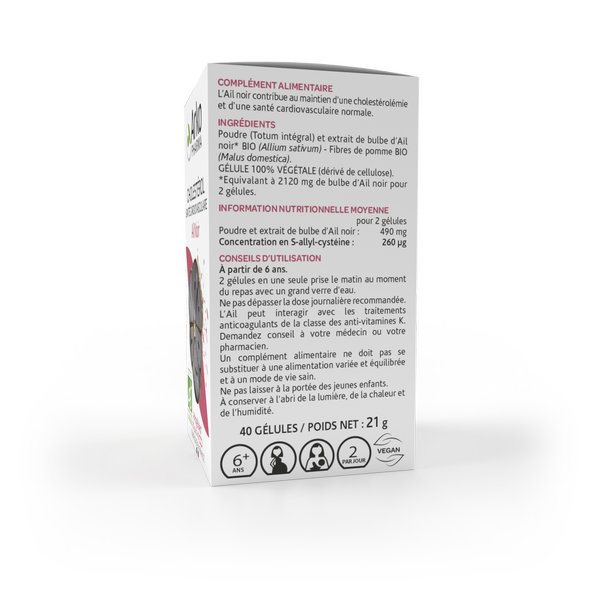 Arkopharma Arkogélules Cholestérol Ail Noir Bio 40 gélules – Image 4