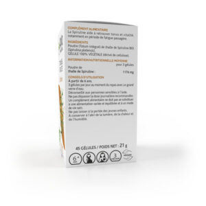 Arkopharma Arkogélules Tonus & Vitalité Spiruline Bio 45 gélules - Image 4