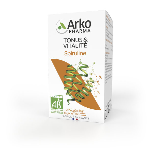 Arkopharma Arkogélules Tonus & Vitalité Spiruline Bio 150 gélules – Image 2