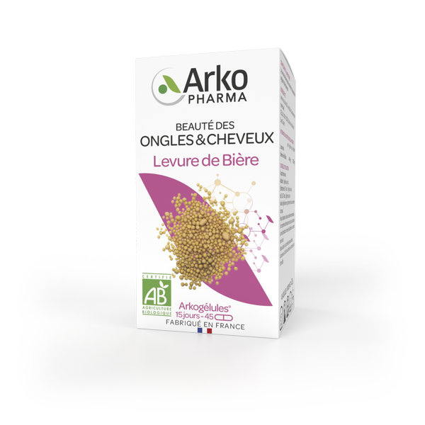 Arkopharma Arkogélules Beauté Ongles Cheveux Levure de Bière Bio 45 gélules – Image 2