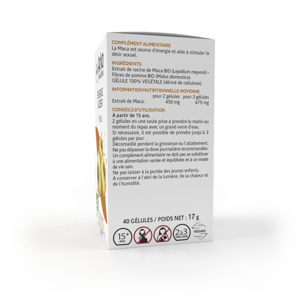 Arkopharma Arkogélules Vigueur et Énergie Maca Bio 40 gélules – Image 4