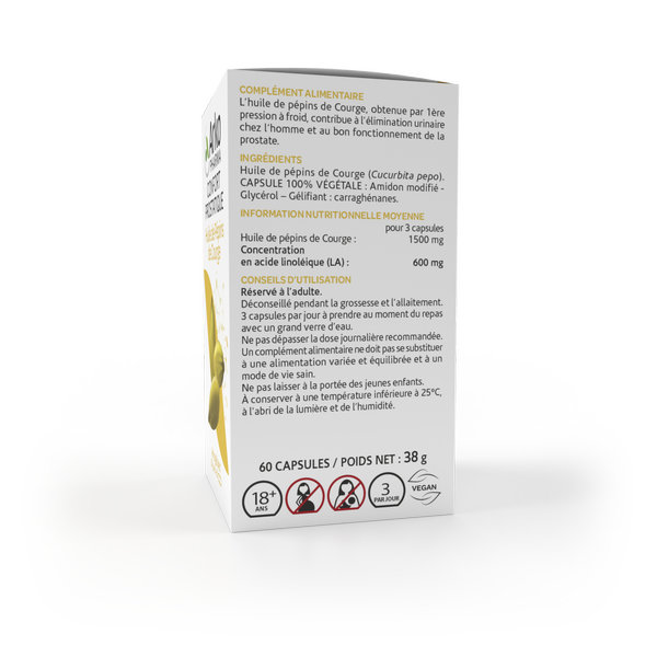 Arkopharma Arkogélules Confort Urinaire Huile de Pépins de Courge Bio 60 gélules – Image 4