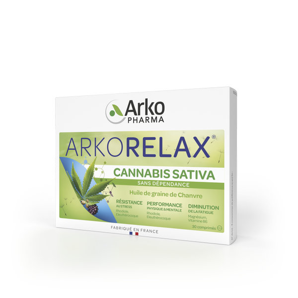 Arkopharma Arkorelax Cannabis Sativa 30 comprimés – Image 2