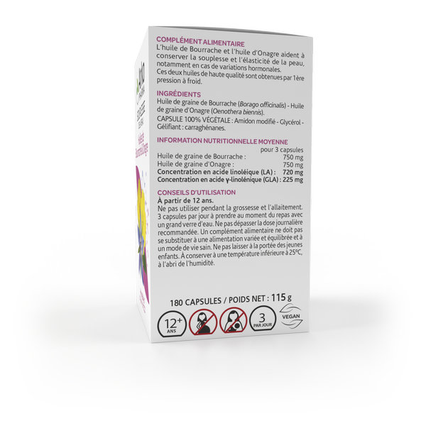 Arkopharma Arkogélules Peau Mature Onagre & Bourrache 180 capsules – Image 4