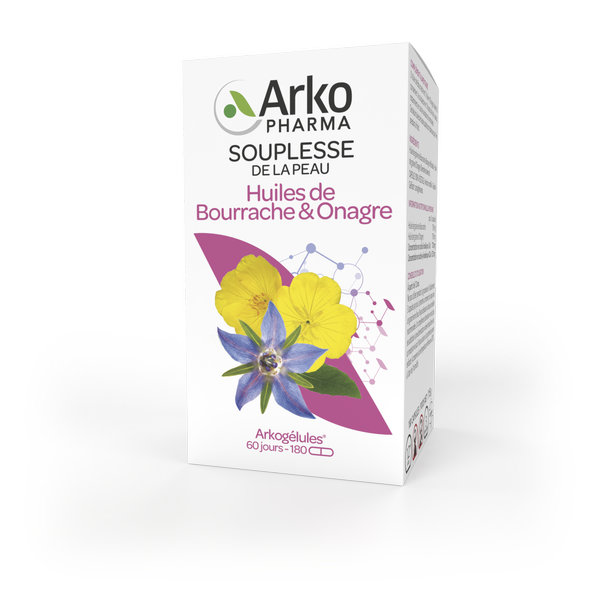 Arkopharma Arkogélules Peau Mature Onagre & Bourrache 180 capsules – Image 2