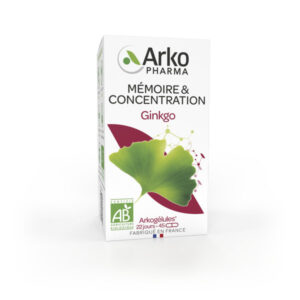 Arkopharma Arkogélules Mémoire & Concentration Ginkgo Bio 45 gélules - Image 1