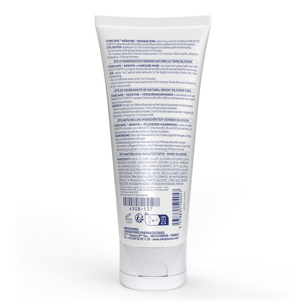 Arkopharma Forcapil Masque Kératine Double usage 200 ml – Image 2