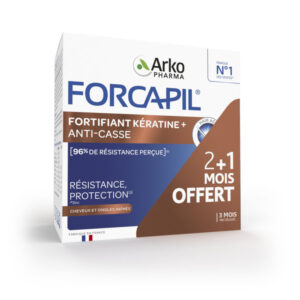 Arkopharma Forcapil Fortifiant Cheveux Kératine + 3 Mois 180 gélules - Image 1
