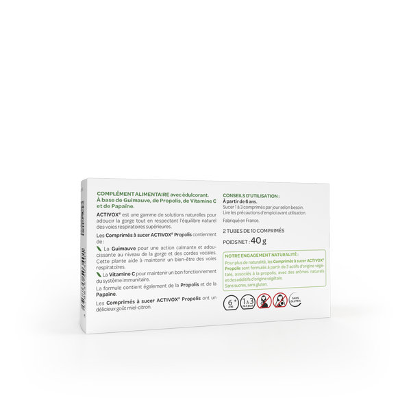 Comprimés Arkopharma Activox Propolis - Gorge Apaisée (20cp) – Image 4