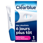 CLEARBLUE TEST DE GROSSESSE DETECTION ULTRA PRÉCOCE VISUEL AVEC 1 BOITE