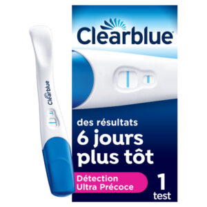 CLEARBLUE TEST DE GROSSESSE DETECTION ULTRA PRÉCOCE VISUEL AVEC 1 BOITE - Image 1