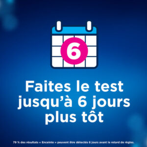 CLEARBLUE TEST DE GROSSESSE DETECTION ULTRA PRÉCOCE VISUEL AVEC 1 BOITE - Image 6
