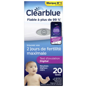 Test d’Ovulation Clearblue Digital, Vous Aide A Concevoir, C’est Prouvé, 1 Appareil Digital Et 20 Tests - Image 2