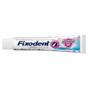 Fixodent Pro Plus La Meilleure Technologie Antibactérienne Crème Adhésive pour Prothèses Dentaires 40g - Image 1