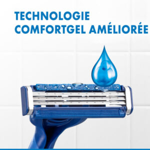 Gillette Sensor3 Comfort, Rasoirs Jetables Pour Homme, x3 Rasoirs Jetables - Image 5