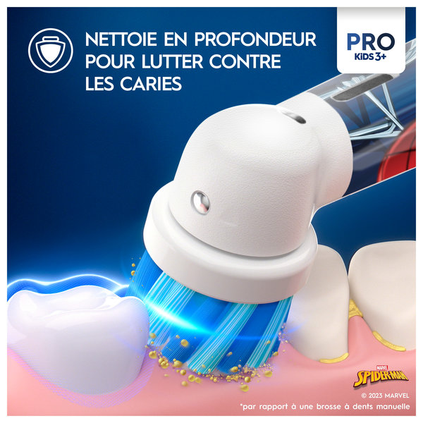 Oral-B Pro Kids Spider-Man, Brosse À Dents Électrique – Image 6