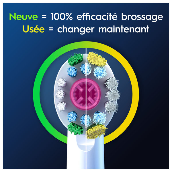 Oral-B Pro 3D White Brossettes Pour Brosse À Dents, 3 Unités – Image 6