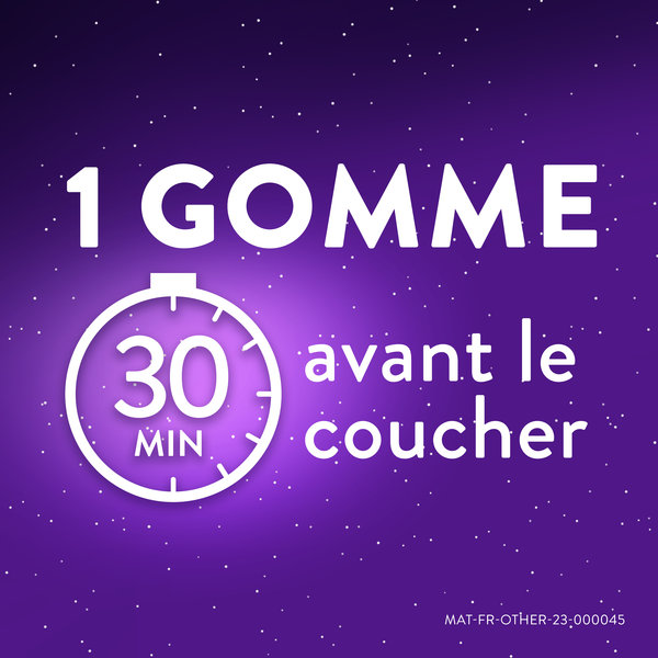 ZzzQuil Doux - Gommes arôme naturel fruits des bois - Complément alimentaire à base de valériane, camomille, lavande, vitamine B6 et de mélatonine - 30 gommes – Image 7