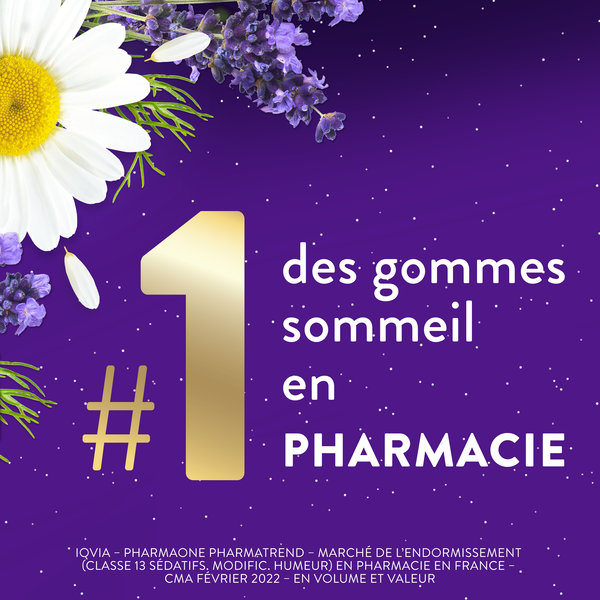 ZzzQuil Doux - Gommes arôme naturel fruits des bois - Complément alimentaire à base de valériane, camomille, lavande, vitamine B6 et de mélatonine - 30 gommes – Image 8