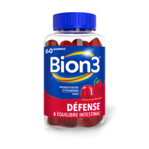 Bion3 Défense Gommes, Complément alimentaire pour le soutien du système immunitaire(1) avec Probiotiques, Vitamine C, Vitamine B3 et Zinc, 60 gommes, 1 à 2 mois de d'utilisation. - Image 2