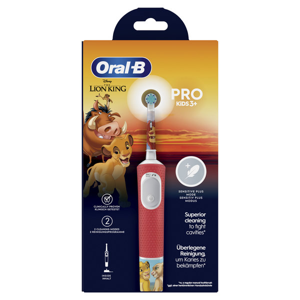Brosse À Dents Électrique Oral-B Pro Kids 1 Manche Disney Le Roi Lion, 1 Brossette , 3 Ans et Plus – Image 3