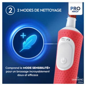 Brosse À Dents Électrique Oral-B Pro Kids 1 Manche Disney Le Roi Lion, 1 Brossette , 3 Ans et Plus - Image 5