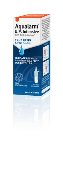 Aqualarm Intensive UP 10 mL Hydrate les Yeux et Améliore le Port des Lentilles