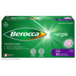 Berocca® Energie Cassis - Multivitamines et Minéraux - Vitamine C, B3, B5, B1, B12, Magnésium et Zinc - Complément alimentaire - Aide à réduire la fatigue - 45 comprimés effervescents