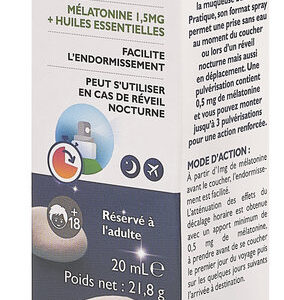 C'ZEN Nuit Chronospray Mélatonine Sous Forme Liposomale - Absorption Sublinguale Rapide 20 mL - Image 2
