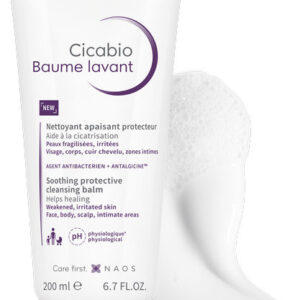 BIODERMA Cicabio Baume Lavant nettoyant aide à la cicatrisation peau lésée 200ml - Image 3