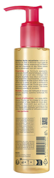 BIODERMA Créaline huile micellaire nettoyante démaquillante waterproof 150ml – Image 2