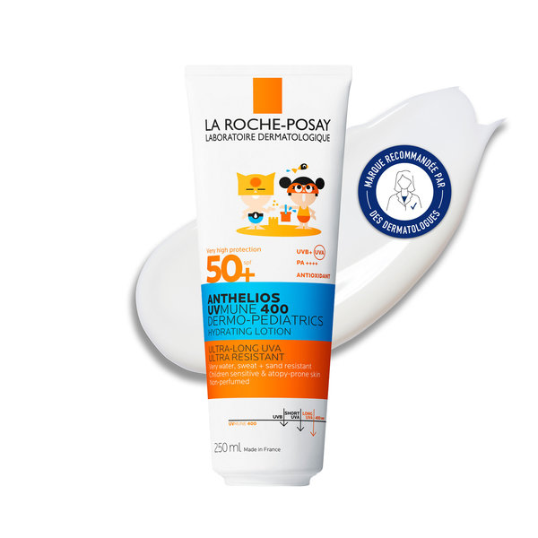 Anthelios Lait Solaire Enfants Peaux Sensibles Visage & Corps Sans Parfum SPF50+ 250ml – Image 2
