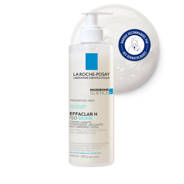 Effaclar H Iso-biome Crème lavante hydratante apaisante anti-imperfections 390ml – Image 3