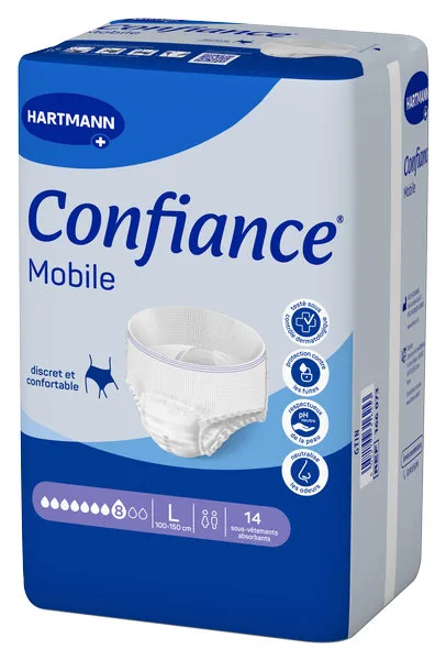 Confiance Mobile Slip Absorption 8 L Sachet 14 - Protection Sûre