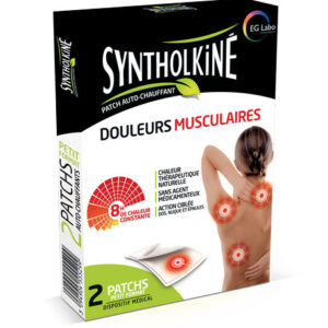 SyntholKiné Patch Auto-Chauffant Petit Format- boite de 2 patchs