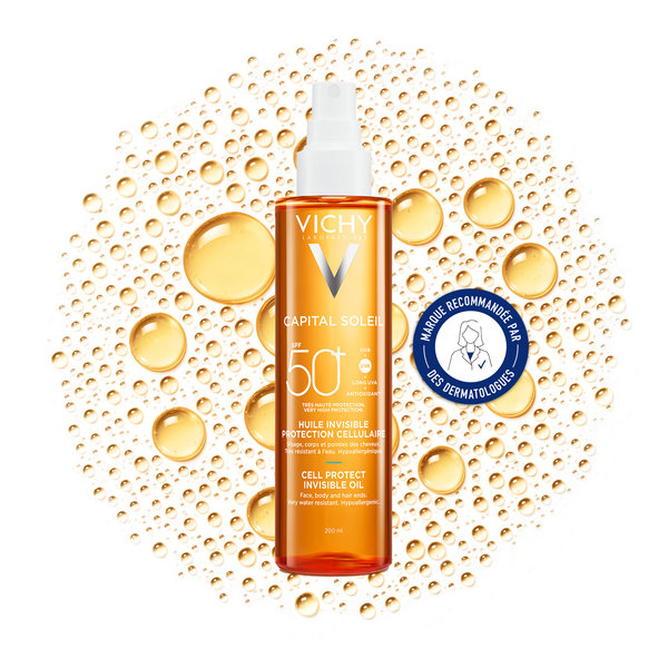 Vichy Capital Soleil Huile invisible de protection cellulaire SPF50+ 200ml – Image 2