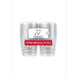 Lot*2 Vichy Dermo-détranspirant Invisible Protect 72h anti-taches anti-irritations 50ml - Image 1