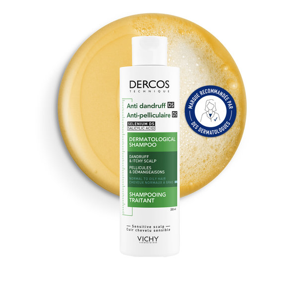 Dercos Technique Antipelliculaire DS Shampooing traitant pellicules & démangeaisons cheveux normaux à gras 200ml – Image 3