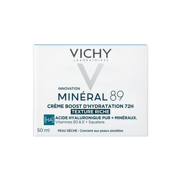 Minéral 89 crème riche boost d'hydratation 72h peaux sèches – Image 2