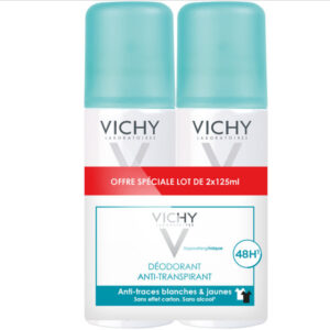 LOT*2 Aérosol anti transpirant 48h, Anti-Traces, anti effet carton - Image 1
