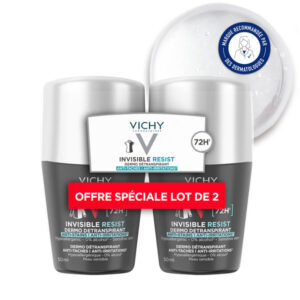 Vichy Homme Dermo-détranspirant Invisible Protect 72h Lot 2x50ml - Image 2