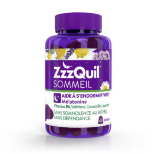 ZzzQuil Sommeil - Gommes arôme naturel fruits des bois - Complément alimentaire à base de valériane, camomille, lavande, vitamine B6 et de mélatonine - 60 gommes - Image 1