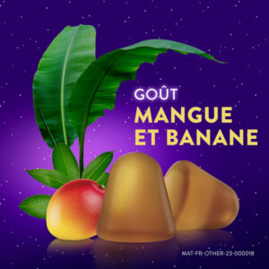 ZzzQuil Sommeil - Gommes arôme naturel mangue banane - Complément alimentaire à base de valériane, camomille, lavande, vitamine B6 et de mélatonine - 60 gommes - Image 7