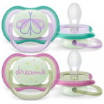 SCF376/17 Sucettes Nuit Ultra Air 0-6M mixte