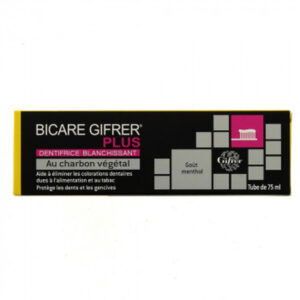 Bicare Gifrer Plus Dentifrice au charbon végétal – Tube de 75 ml