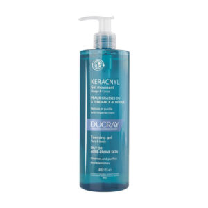 Ducray - Keracnyl - Gel moussant nettoyant purifiant visage peau grasse
