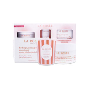 La Rosée Coffret gommage corps + bougie