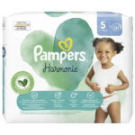 PAMPERS COUCHES HARMONIE T5 (11-16 kg) AVEC EMBALLAGE PAPIER RECYCLABLE